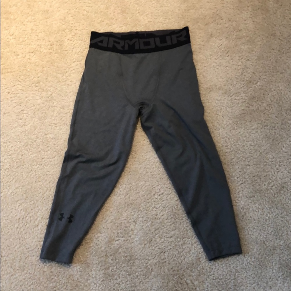 Dark grey knee-length tights